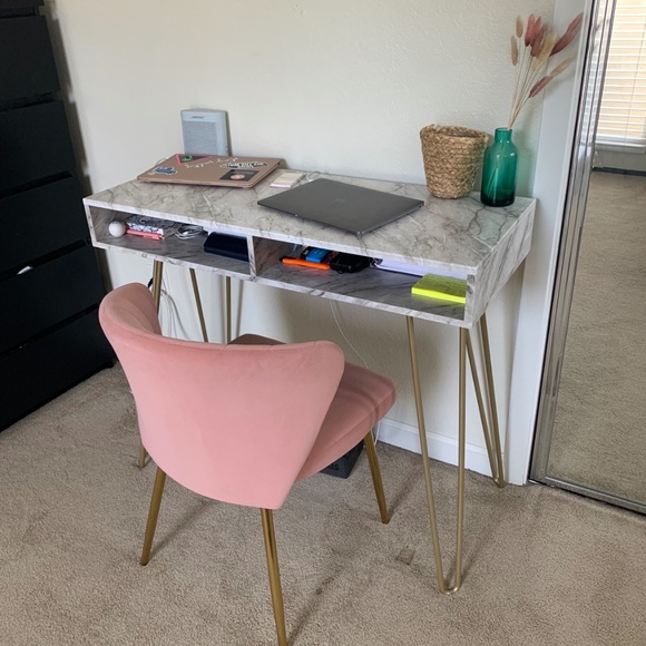 Other | Marble Work Desk | Poshmark